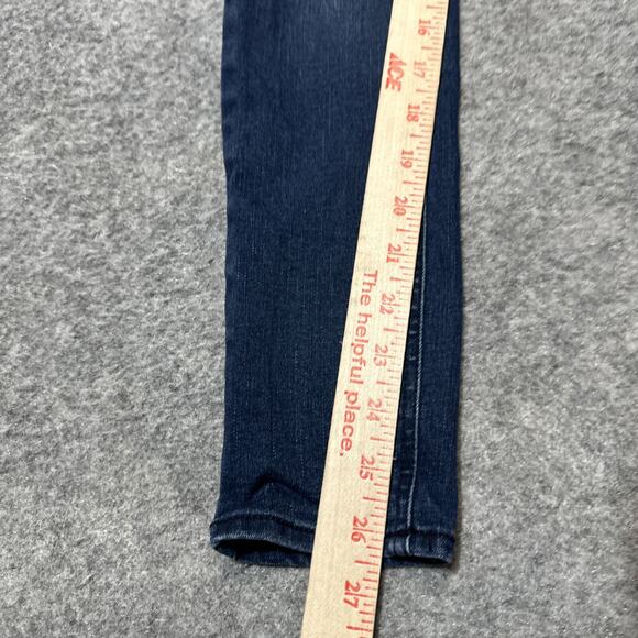 HARPER Women's Skinny Button Fly Jeans Size 25 Blue Dark Wash Denim - Picture 5 of 8
